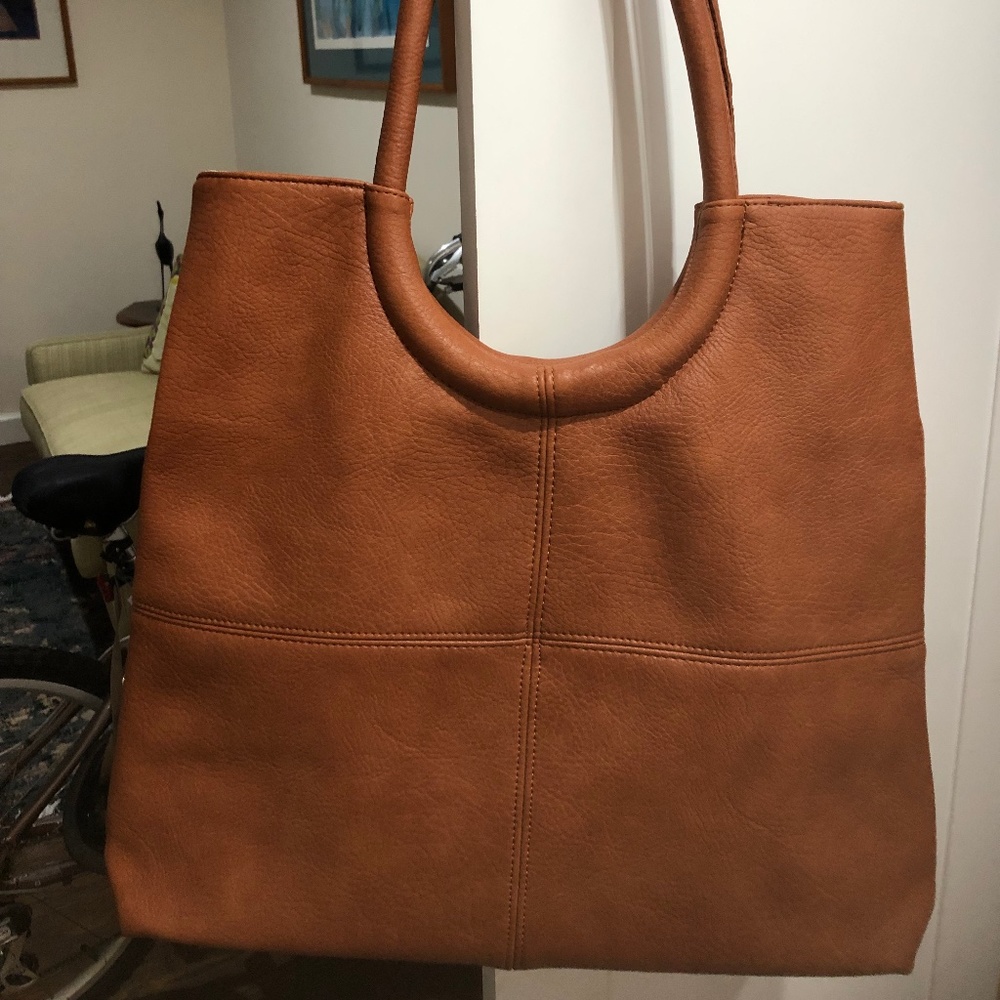 Brand new, softest, brown faux leather tote bag.